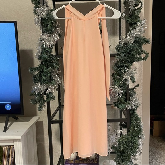 Spring Peach Cocktail Dress - Picture 1 of 3